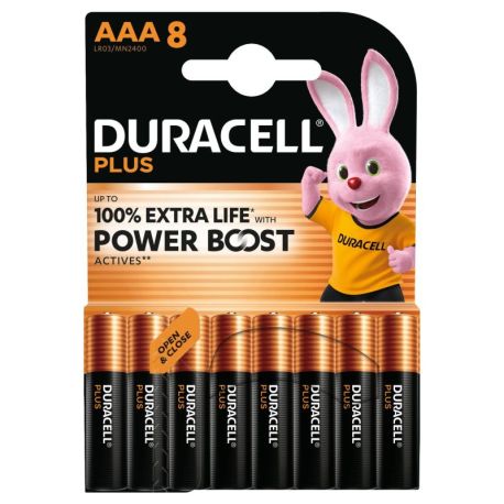 Duracell Plus Alkaline Batterie  Micro AAA LR03 1 5V  Extra Life