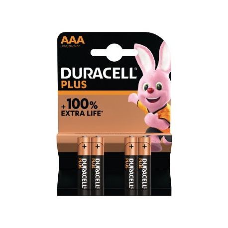 Duracell Plus Alkaline Batterie  Micro AAA LR03 1 5V  Extra Life