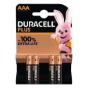 Duracell Plus Alkaline Batterie  Micro AAA LR03 1 5V  Extra Life
